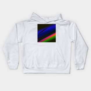 red blue black green abstract texture Kids Hoodie